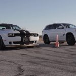 717 hästars Jeep Grand Cherokee Trackhawk mot Dodge Challenger SRT Hellcat – vilken är snabbast?