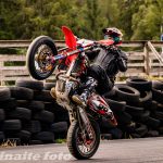 Carl Wennerberg har gasat sig till en stabil tredjeplats i årets Supermoto SM