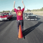 Chevy Nova Dragster vs Ken Block’s Ford Mustang Hoonicorn
