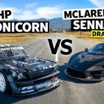 Ken Block’s 1,400hp AWD Ford Mustang Hoonicorn möter McLaren Senna Merlin